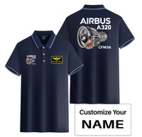 Thumbnail for Airbus A320 & CFM56 Engine Designed Stylish Polo T-Shirts (Double-Side)