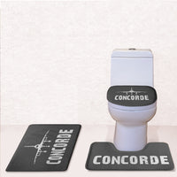 Thumbnail for Concorde & Plane Designed Toilet Seat Cover Three-piece Set