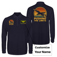 Thumbnail for Pushing The Limits Retro Designed Long Sleeve Polo T-Shirts (Double-Side)