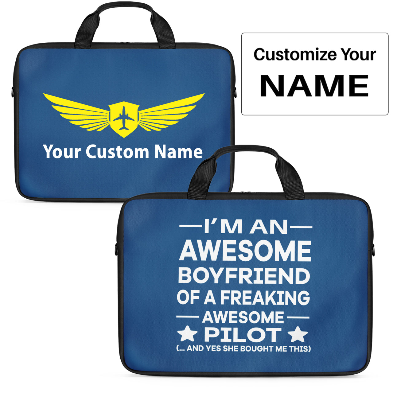 I am an Awesome Boyfriend Designed Laptop & Tablet Bags