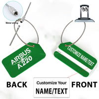 Thumbnail for Amazing Airbus A220 Designed Fashion Metal Luggage Tags