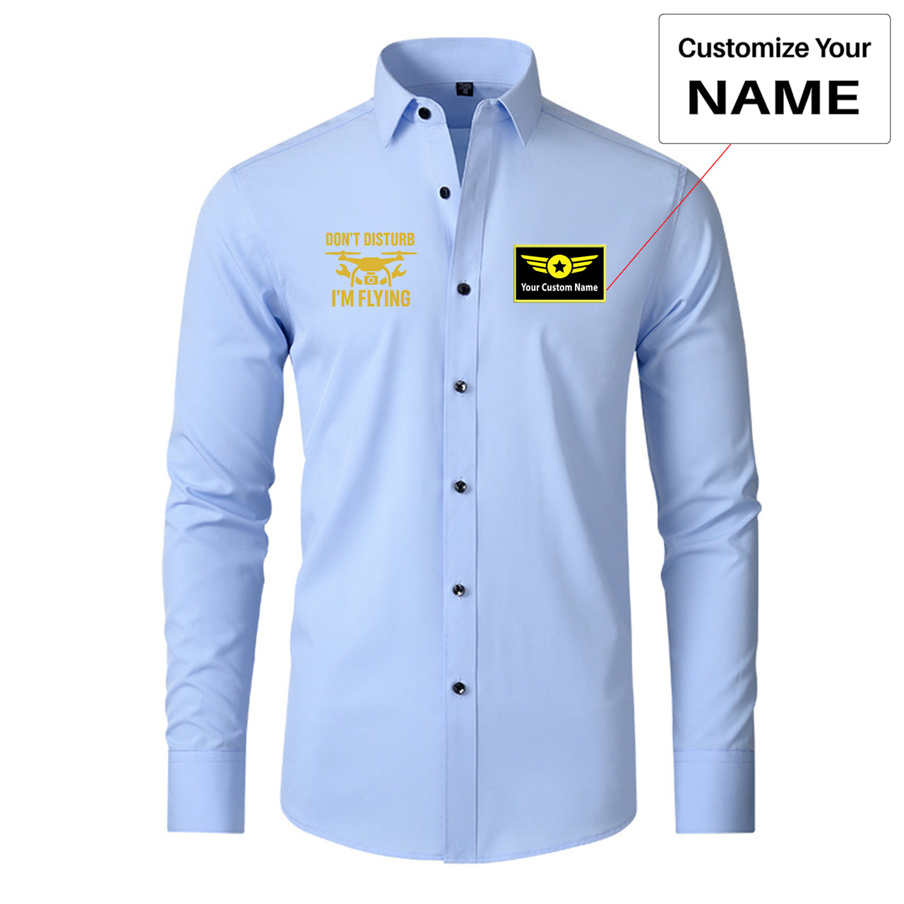Don't Disturb I'm Flying Designed Long Sleeve Shirts