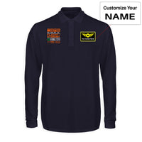 Thumbnail for Flight Attendant Label Designed Long Sleeve Polo T-Shirts