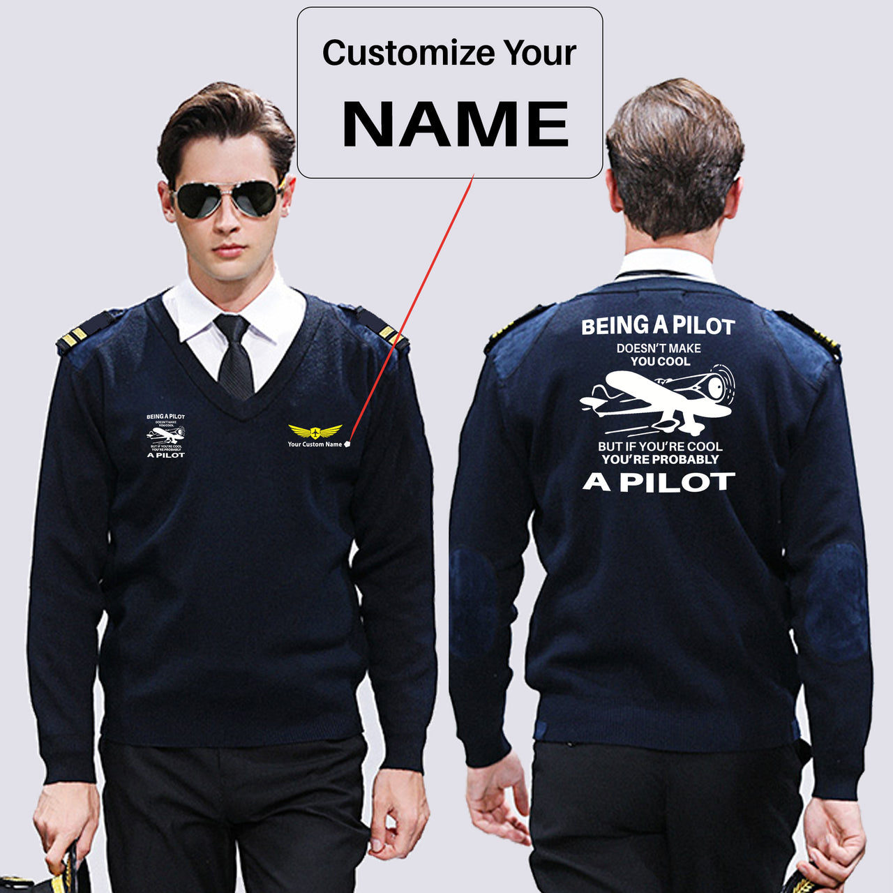 If You're Cool You're Probably a Pilot Designed Wool Pilot Sweaters