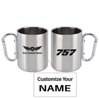 Thumbnail for 757 Flat Text Designed Stainless Steel Outdoors Mugs
