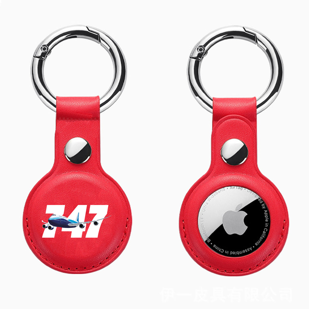 Super Boeing 747 Design Airtags Leather Cases