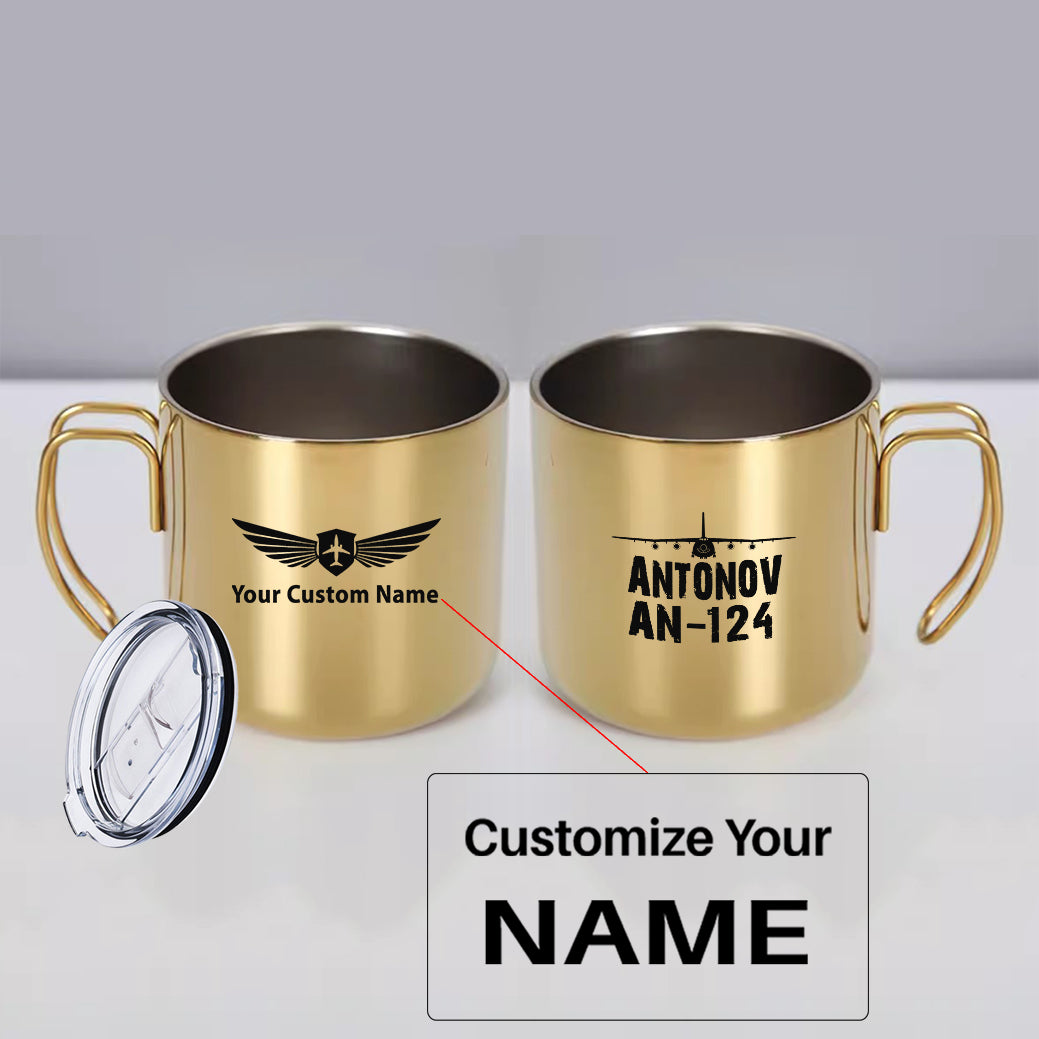 Antonov AN-124 & Plane Designed Stainless Steel Portable Mugs