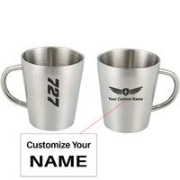 Thumbnail for Boeing 727 Text Designed Stainless Steel Coffee Mugs
