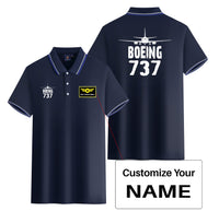 Thumbnail for Boeing 737 & Plane Designed Stylish Polo T-Shirts (Double-Side)