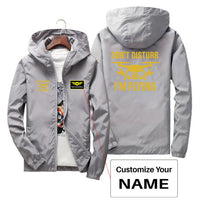 Thumbnail for Don't Disturb I'm Flying Designed Thin Windbreaker Jackets