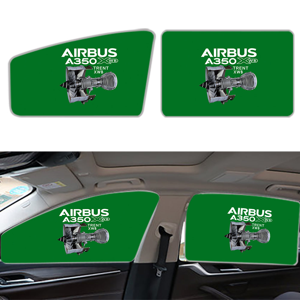 Airbus A350 & Trent Wxb Engine Designed Car Sun Shade (Side window)