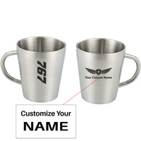 Thumbnail for Boeing 767 Text Designed Stainless Steel Coffee Mugs