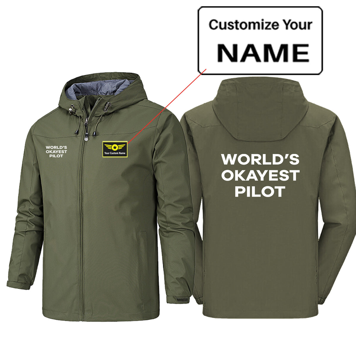 World's Okayest Pilot Designed Rain Jackets & Windbreakers