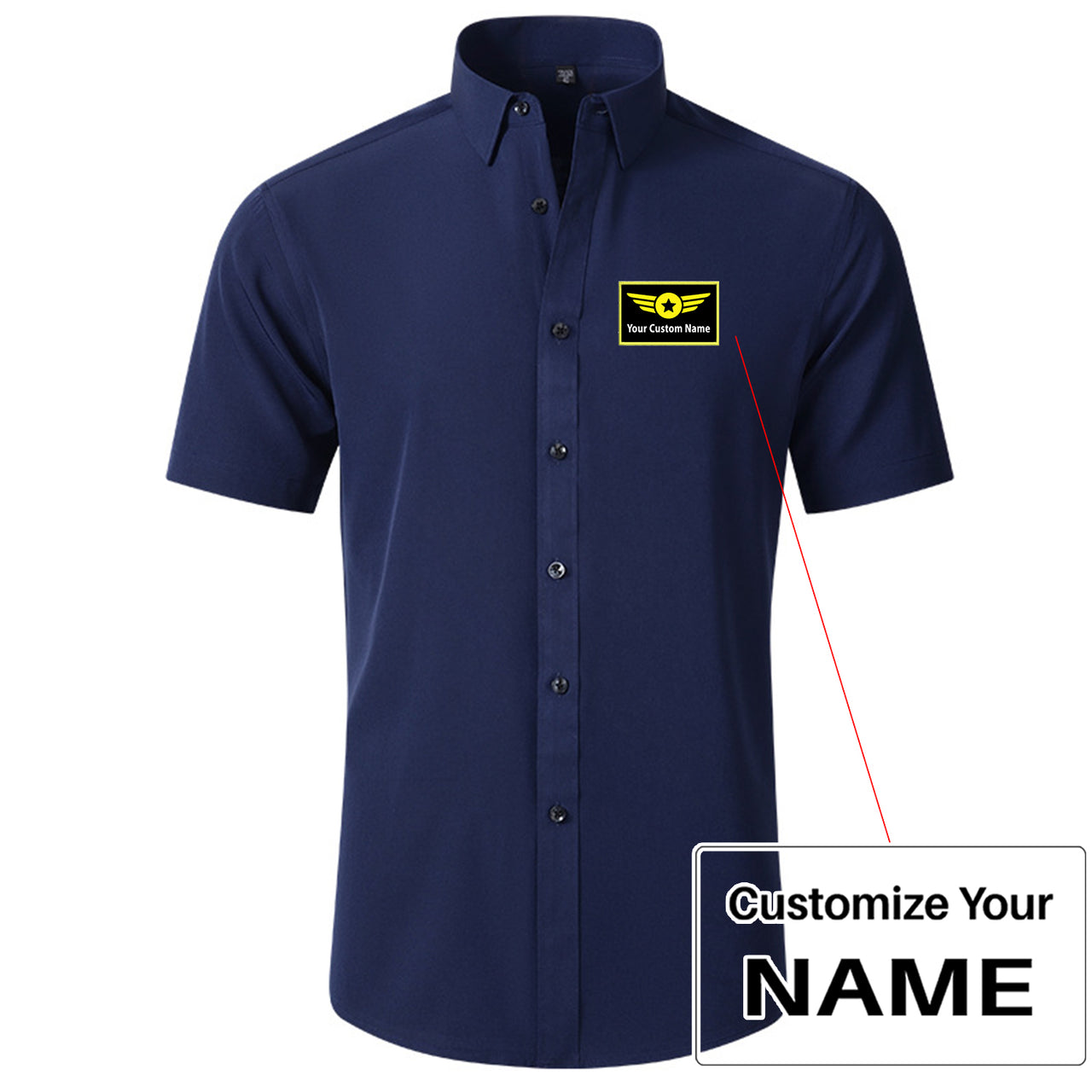 Custom Name (Special Badge) Design Super Quality Short Sleeve Shirts
