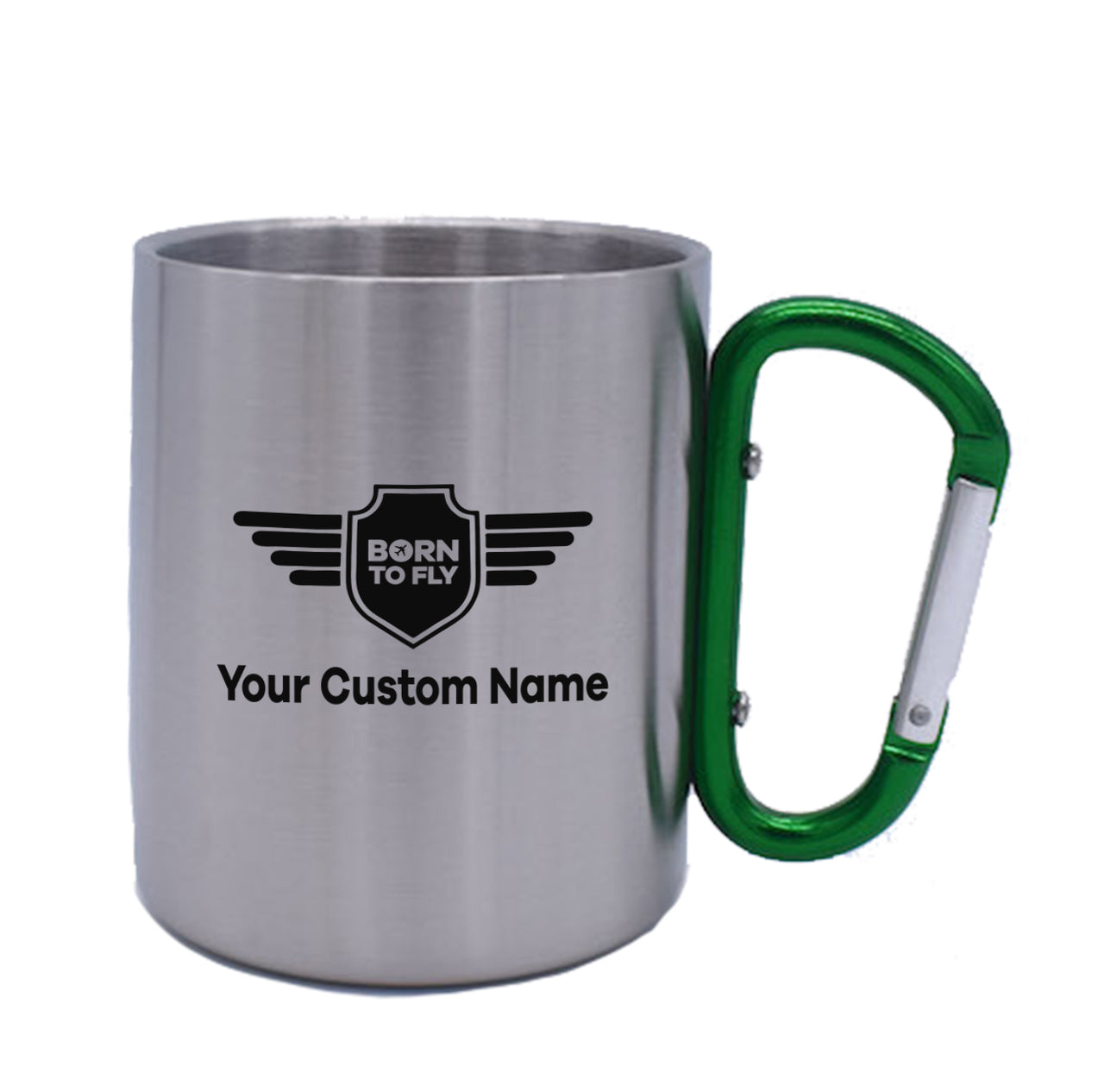 Custom Name (Badge 5) Designed Stainless Steel Outdoors Mugs