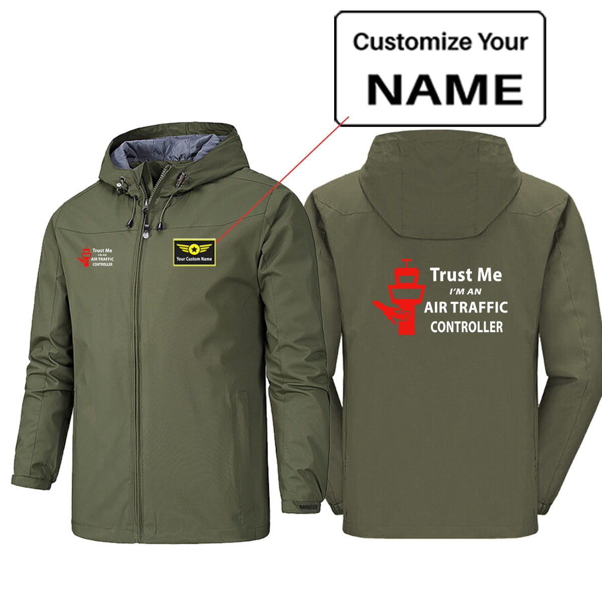 Trust Me I'm an Air Traffic Controller Designed Rain Jackets & Windbreakers