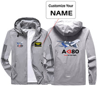 Thumbnail for Airbus A380 Love at first flight Sport & Running Jackets