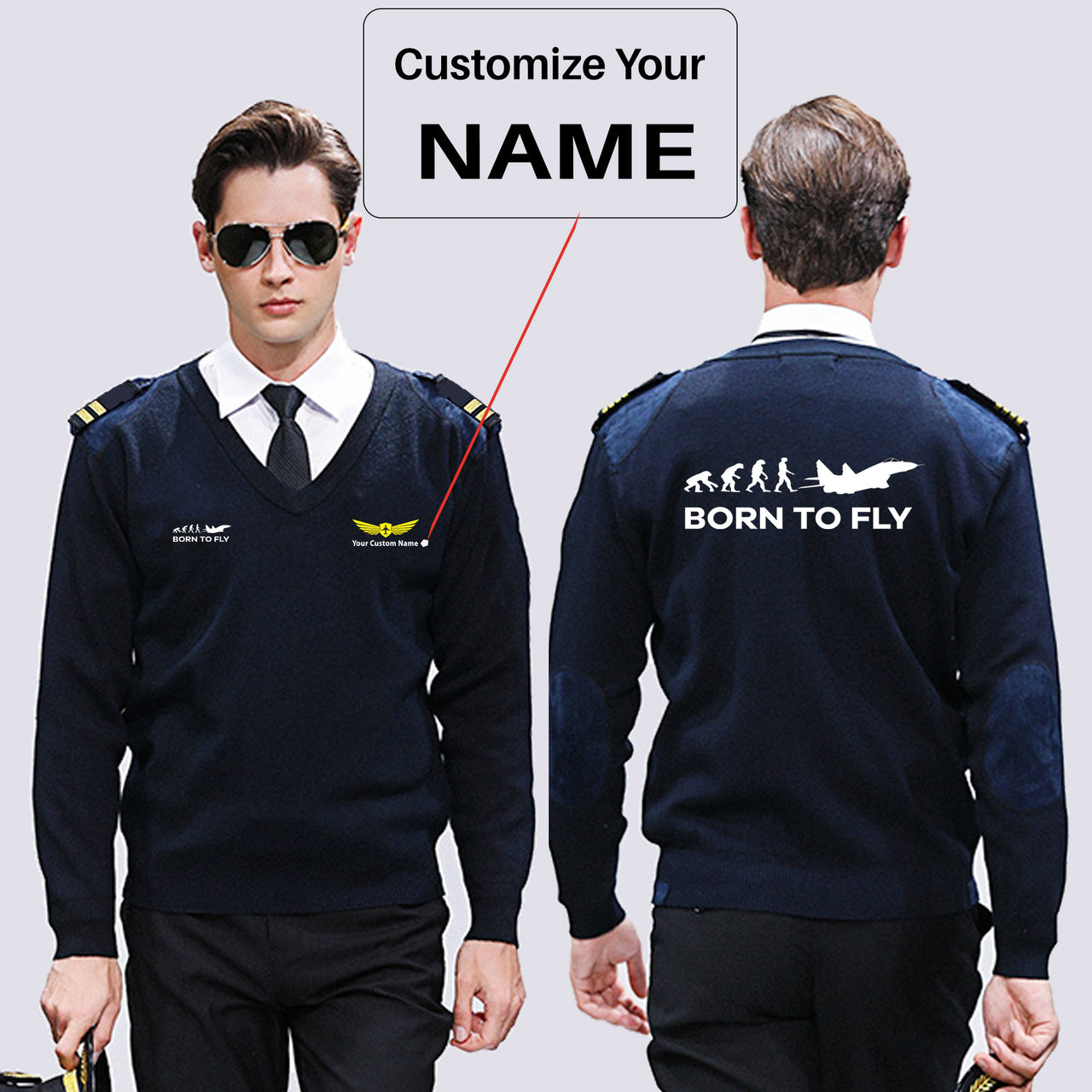 Born To Fly Military Designed Wool Pilot Sweaters