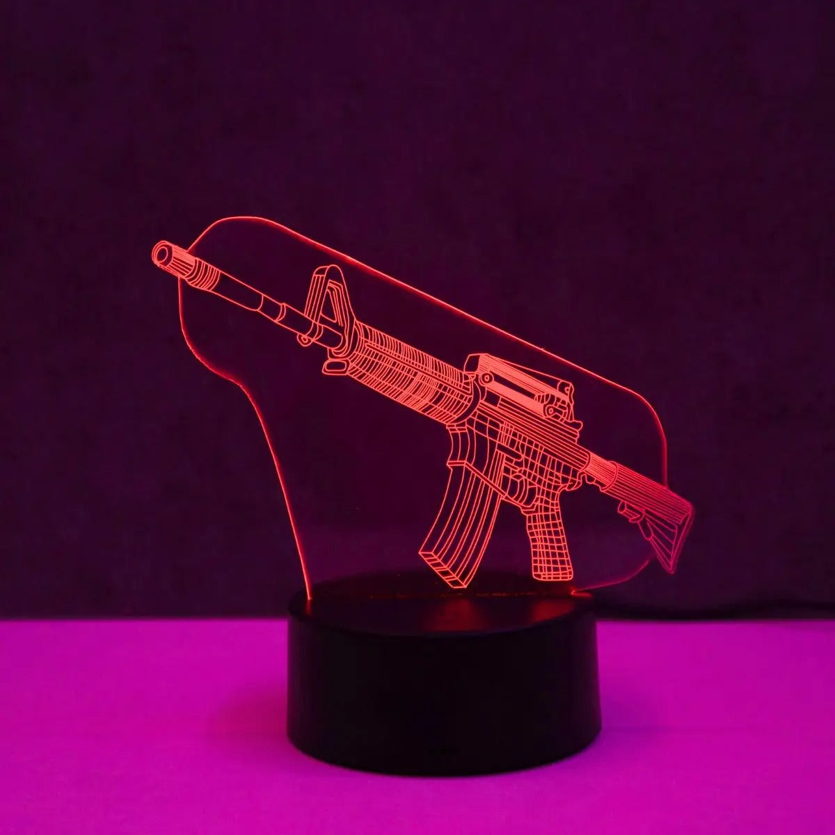 Creative Gun 3D Designed Night Lamp