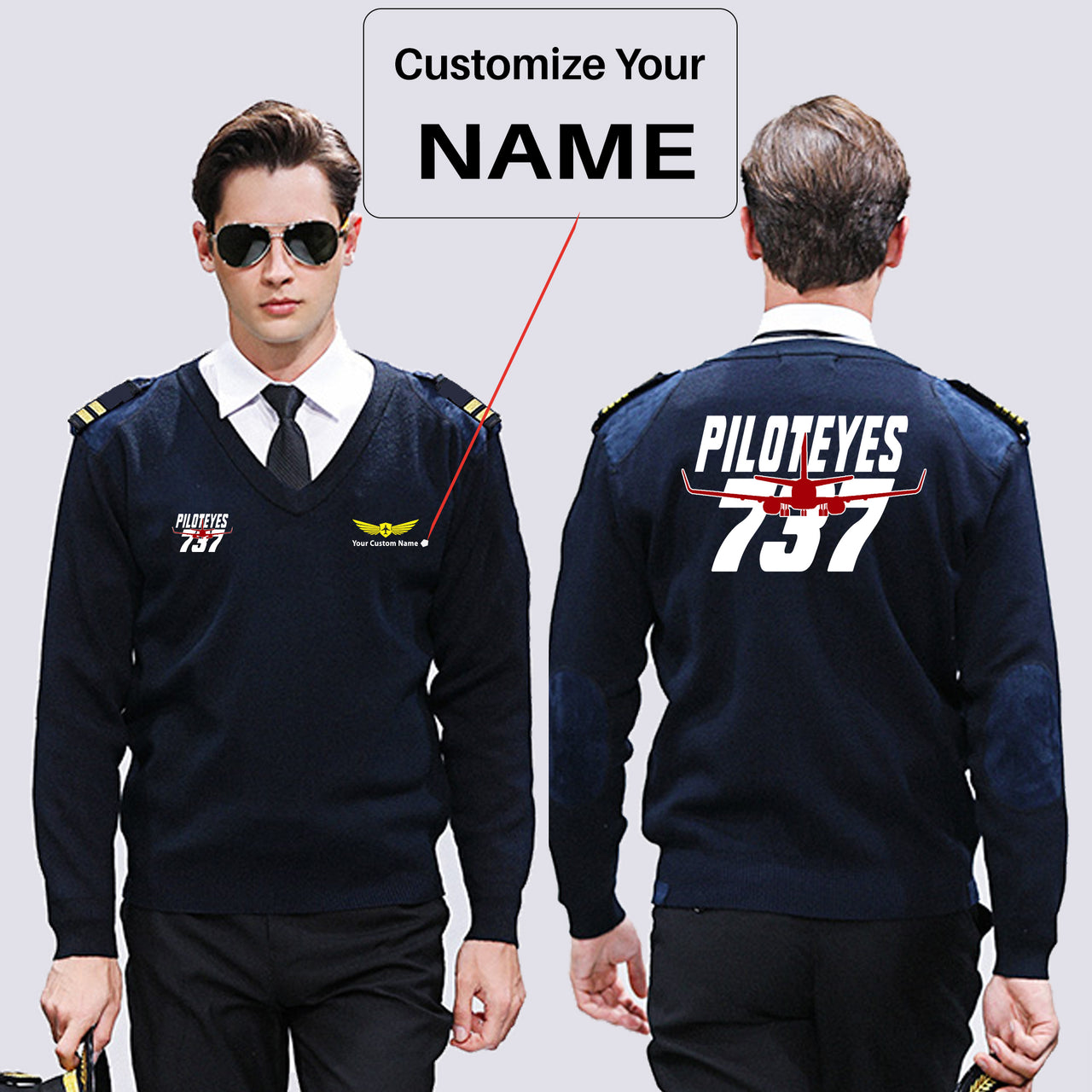 Amazing Piloteyes737 Designed Wool Pilot Sweaters