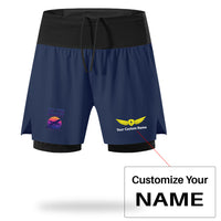 Thumbnail for Fly The Night Designed Quick Dry Fitness Shorts