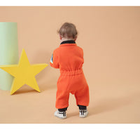 Thumbnail for Orange Star Astronaut Baby Jumpsuits