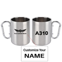 Thumbnail for A310 Flat Text Designed Stainless Steel Outdoors Mugs