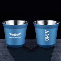 Thumbnail for A310 Text Designed Double Wall Stainless Steel Coffee Mugs