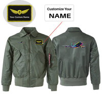 Thumbnail for Multicolor Airplane Designed Embroidered Patch Attachable Jackets