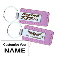 Thumbnail for Boeing 737Max Faux Leather Key Chains