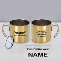 Thumbnail for I Fly Airplanes Designed Stainless Steel Portable Mugs