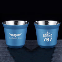 Thumbnail for Boeing 767 & Plane Designed Double Wall Stainless Steel Coffee Mugs