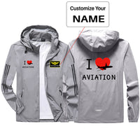 Thumbnail for I Love Aviation Sport & Running Jackets