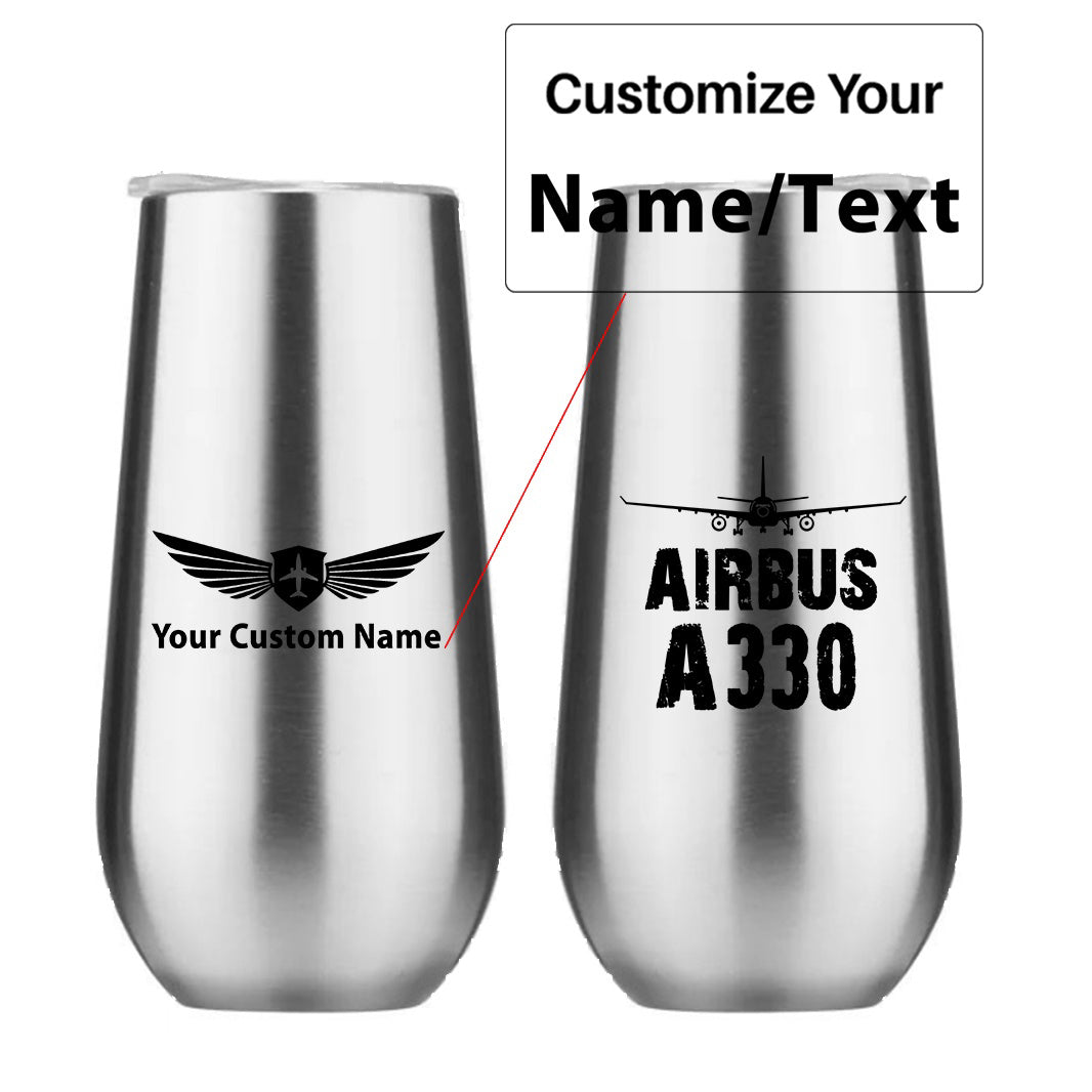 Airbus A330 & Plane Designed 6oz Egg Cups