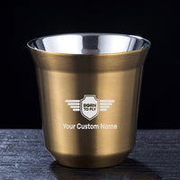 Thumbnail for Custom Name (Badge 5) Designed Double Wall Stainless Steel Coffee Mugs