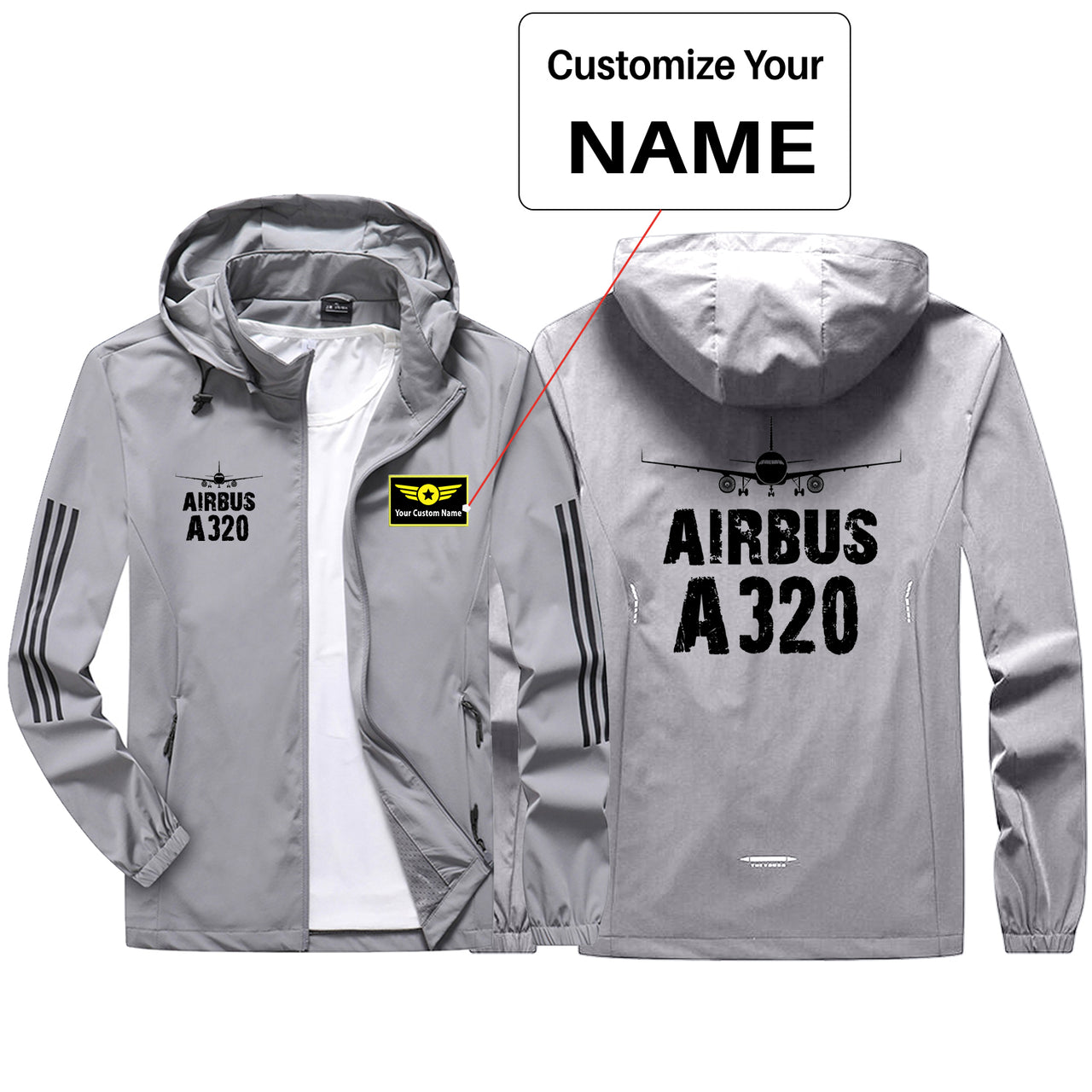 Airbus A320 & Plane Sport & Running Jackets