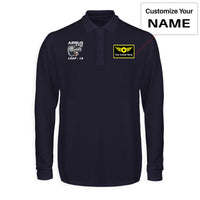 Thumbnail for Airbus A320neo & Leap 1A Designed Long Sleeve Polo T-Shirts
