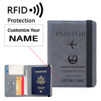 Thumbnail for Japan Airlines Designed Passport Cover Travel Wallet Passport Holder
