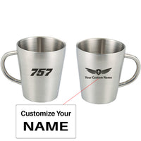 Thumbnail for 757 Flat Text Designed Stainless Steel Coffee Mugs