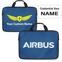 Thumbnail for Airbus & Text Designed Laptop & Tablet Bags