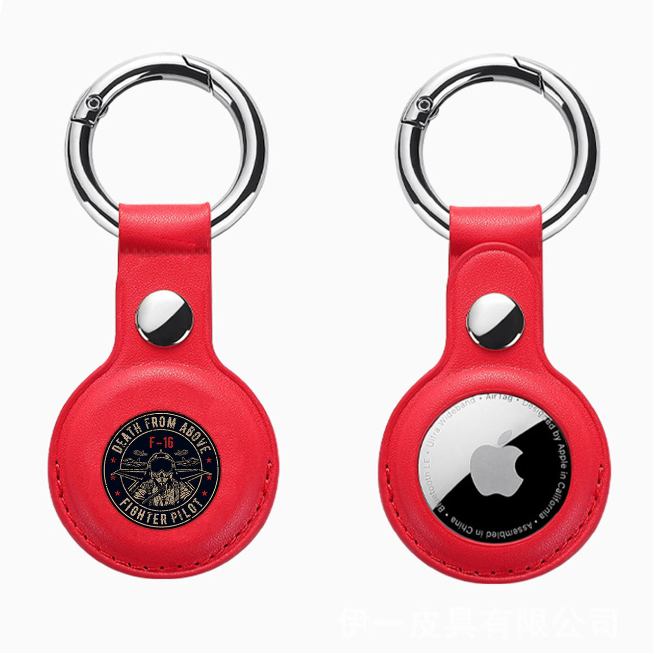 Fighter Jet 16 - Death From Above Design Airtags Leather Cases