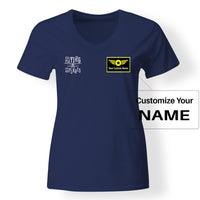 Thumbnail for Still Playing With Airplanes Designed V-Neck T-Shirts