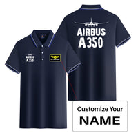 Thumbnail for Airbus A350 & Plane Designed Stylish Polo T-Shirts (Double-Side)