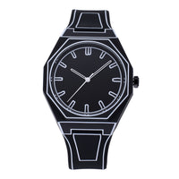 Thumbnail for 2D Comic Style Watches Black White Quartz Watch