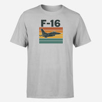 Thumbnail for Retro Fighter Jet F16 Design Super Quality T-Shirts