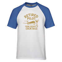 Thumbnail for Retired Pilot & Coctails Designed Raglan T-Shirts