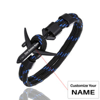 Thumbnail for Super Quality Stylish Airplane Shape Bracelets Black (Mixed Colours)