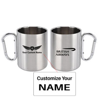 Thumbnail for British Airways Airlines Designed Stainless Steel Outdoors Mugs