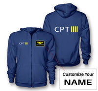 Thumbnail for CPT & 4 Lines Designed Zipped Hoodies