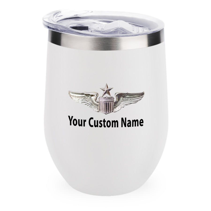 Custom Name (US Air Force & Star) Designed 12oz Egg Cups